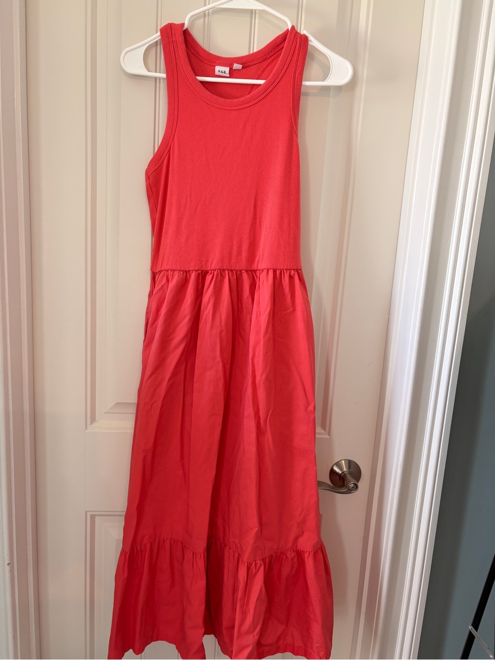 Gap Sleeveless Coral Maxi Tank Dress size Medium